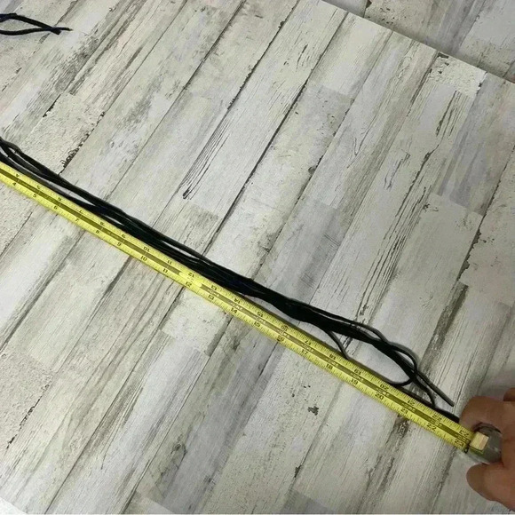 Chico’s Boho Leather Beaded Belt M/L - Picture 11 of 12